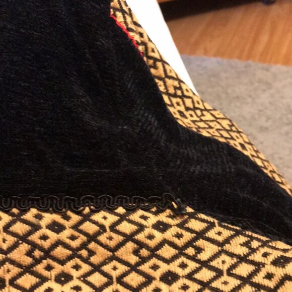 Vintage Allure Jacket Womens 1X Textured Multi-Print Patchwork Button Front - Picture 7 of 7